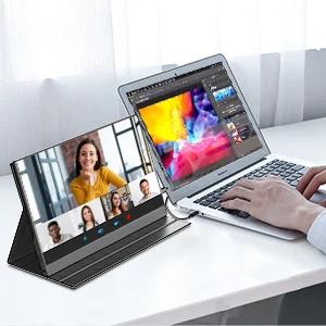 PC Ʈ  , ܺ ÷ ȭ Ȯ, 15.6 ġ IPS ũ, 1920x1080 HDR LCD ũ ÷, GXMO G156F